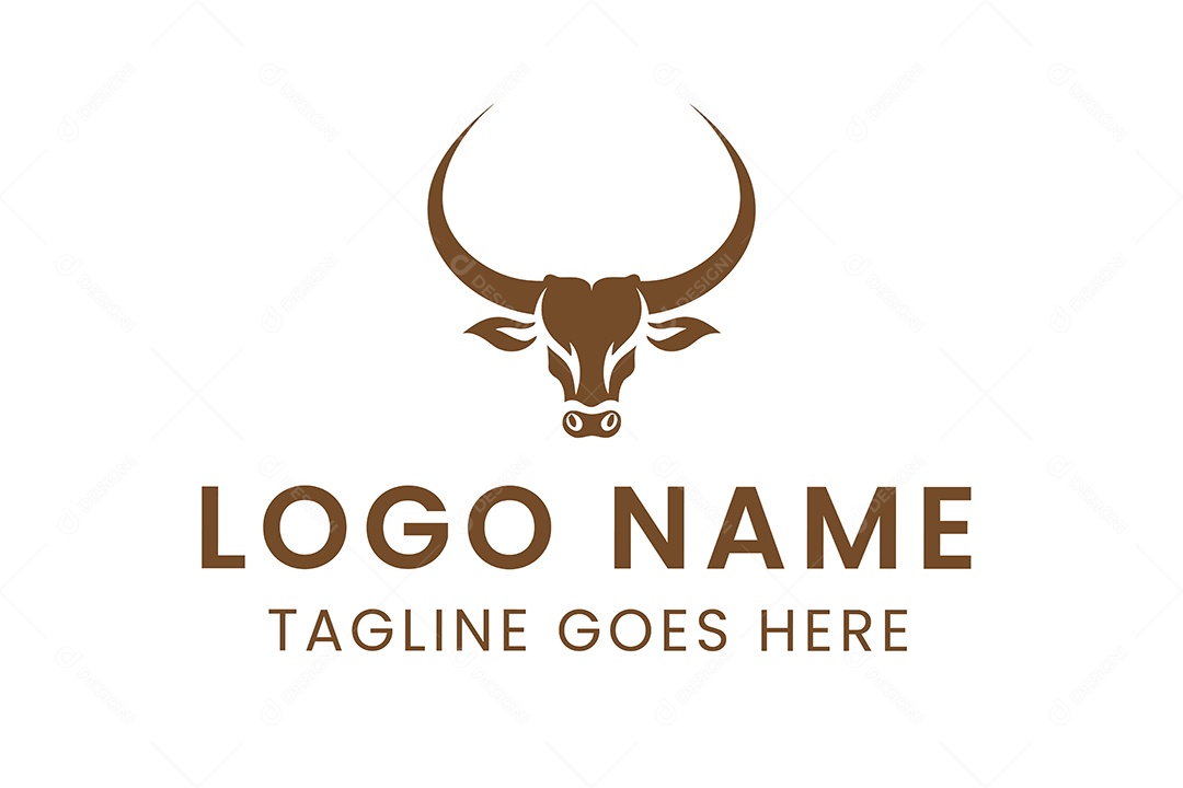 Modelo de Logotipo de Animal PNG + AI Editável