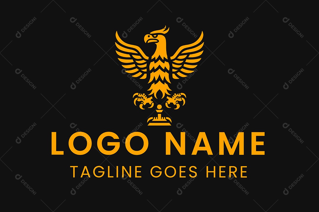 Modelo de Logotipo de Animal PNG + AI Editável