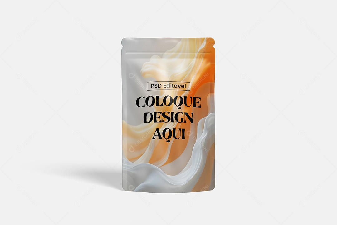 Mockup Embalagem de Alimento Líquido PSD Editável