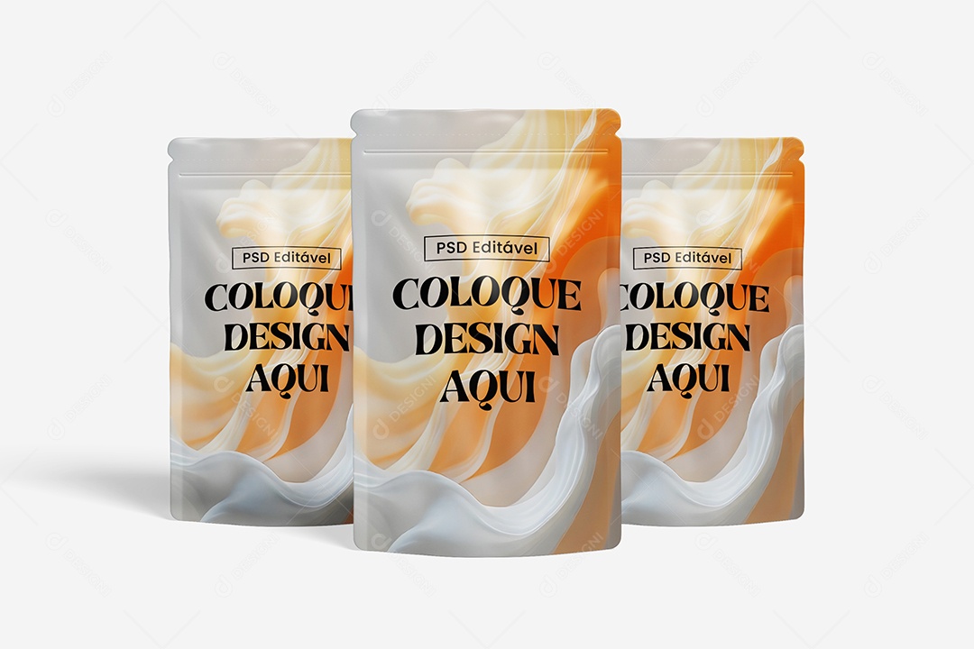 Mockup Embalagem de Alimento Líquido PSD Editável