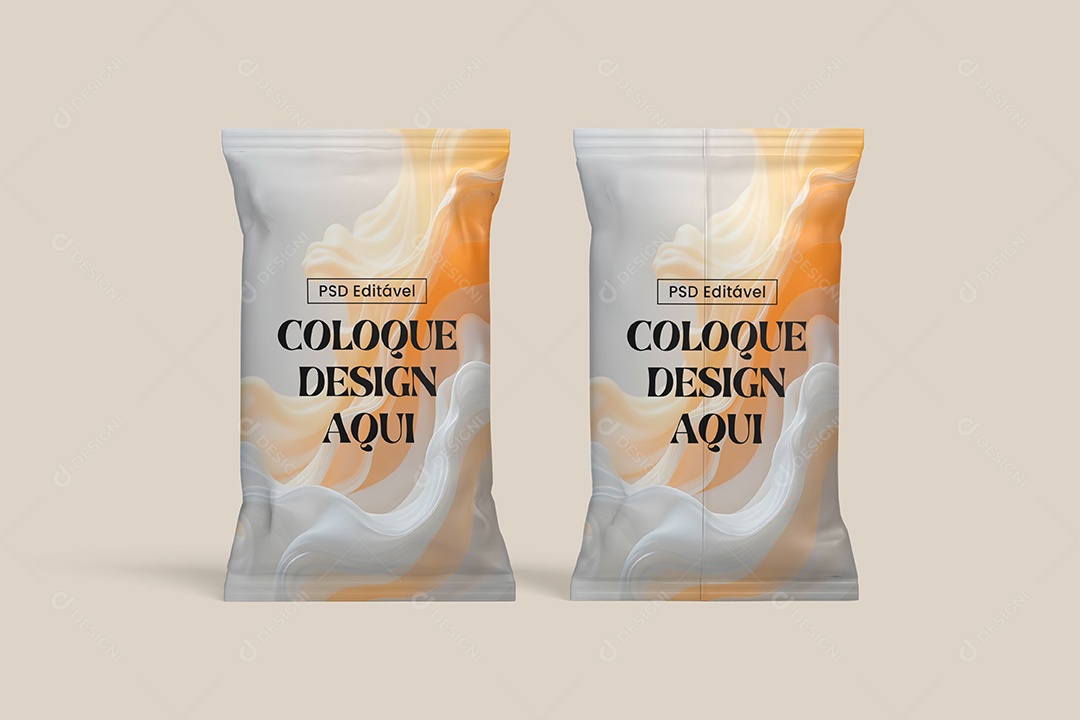 Mockup Embalagem de Doce PSD Editável