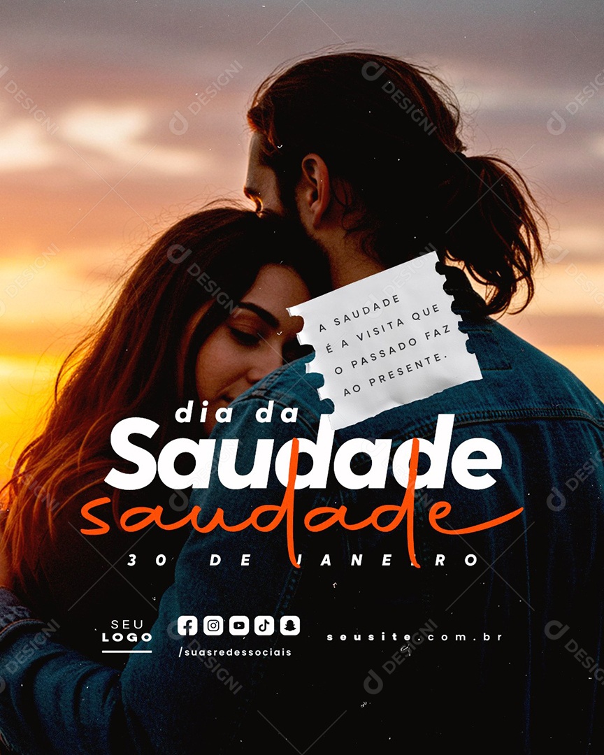 Dia da Saudade 30 De Janeiro Social Media PSD Editável