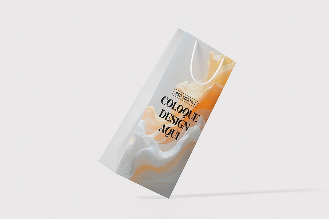 Sacola de Compras PSD Editável Mockup