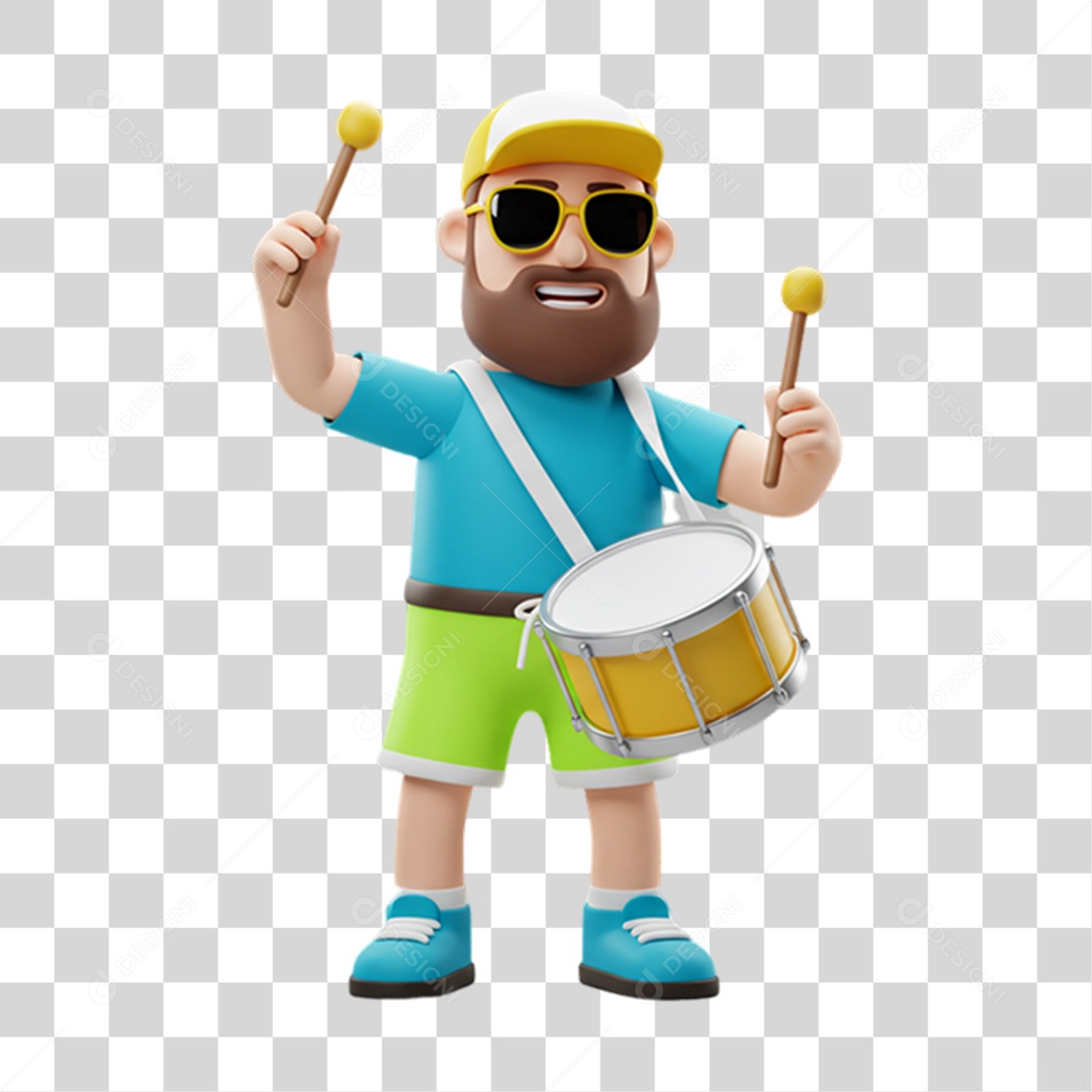 Personagem Pessoa com Fantasia de Carnaval PNG Transparente