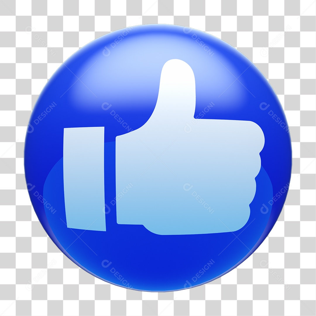 Bola de Like Curtida PNG Transparente