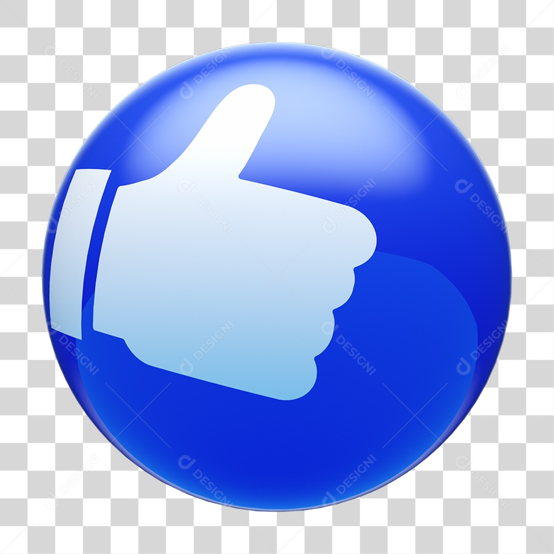 Bola de Like Curtida PNG Transparente