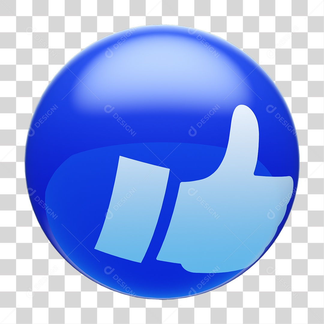 Bola de Like Curtida PNG Transparente