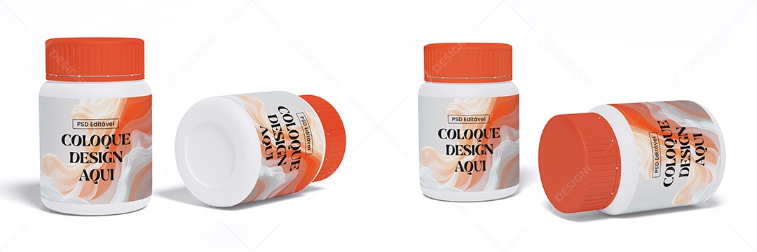 Mockup de Frasco PSD Editável