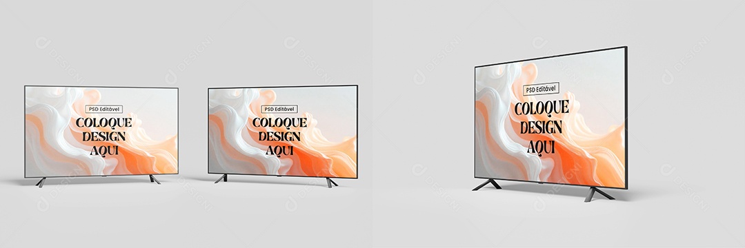 Mockup de TV PSD Editável