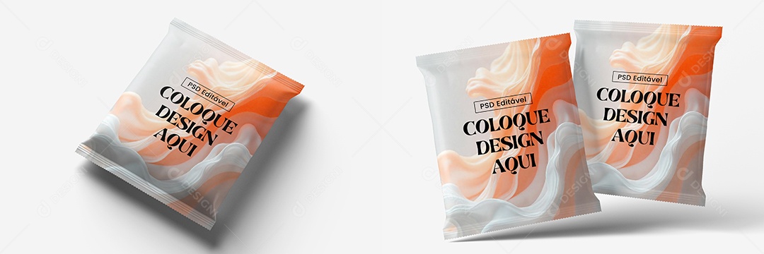 Mockup de Embalagem de Alimentos PSD Editável