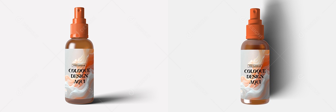 Mockup de Frasco de Spray PSD Editável