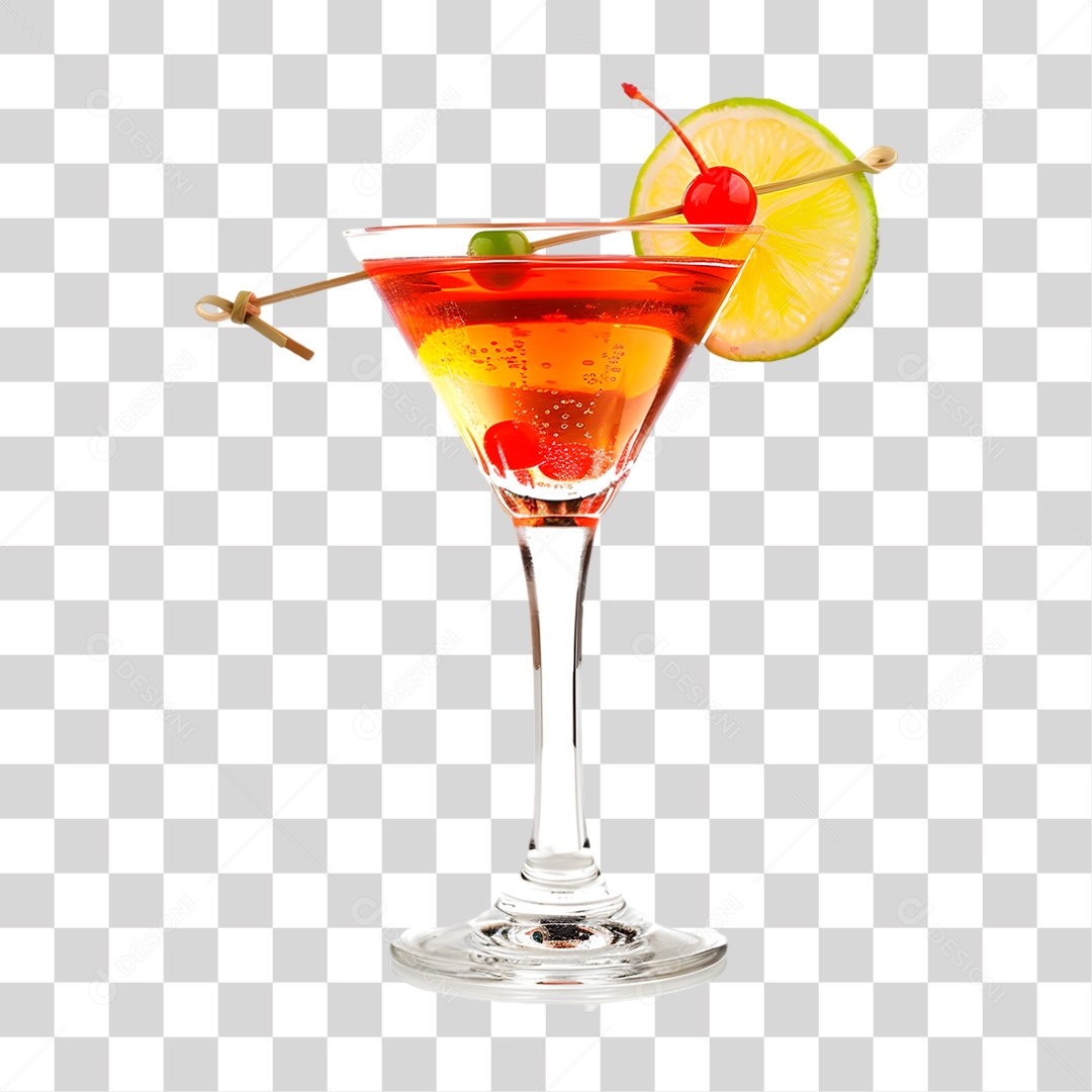 Coquetel Manhattan PNG Transparente
