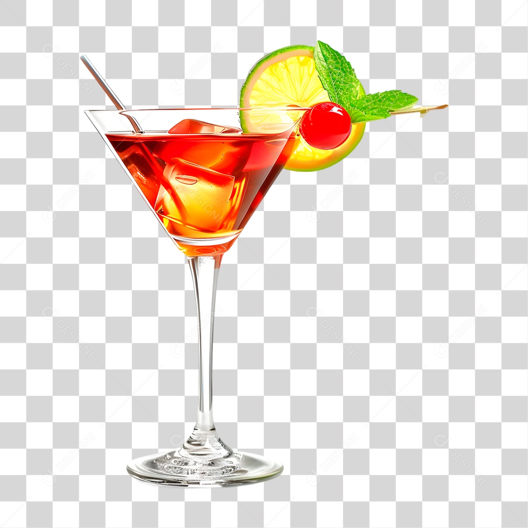 Coquetel Manhattan PNG Transparente