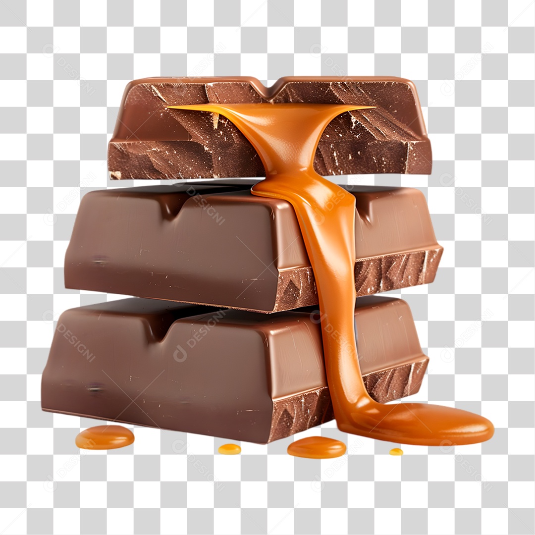Barra de Chocolate PNG Transparente