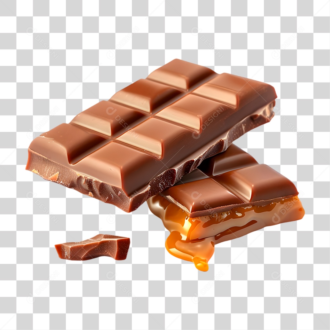 Barra de Chocolate PNG Transparente