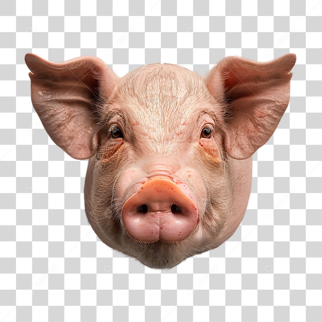 Cabeça de Porco PNG Transparente