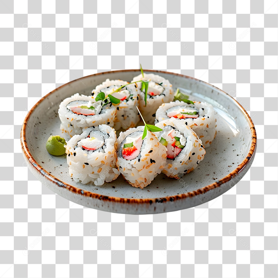 Prato de Rolls PNG Transparente