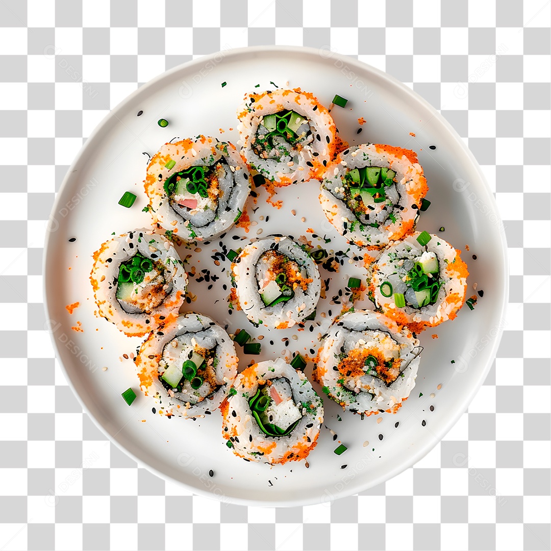 Prato de Rolls PNG Transparente