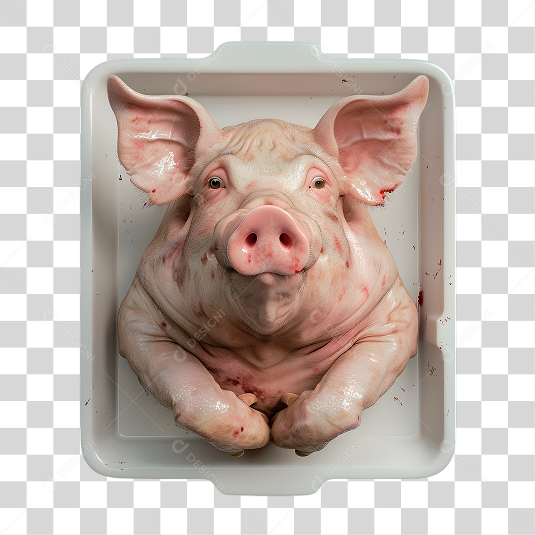 Cabeça de Porco PNG Transparente