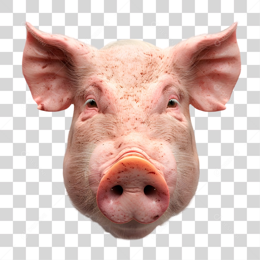 Cabeça de Porco PNG Transparente