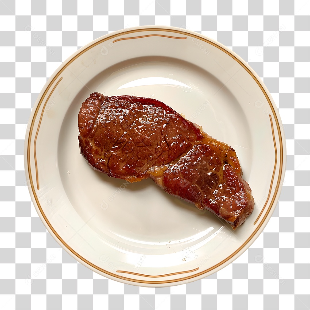 Prato de Carne Grelhada PNG Transparente
