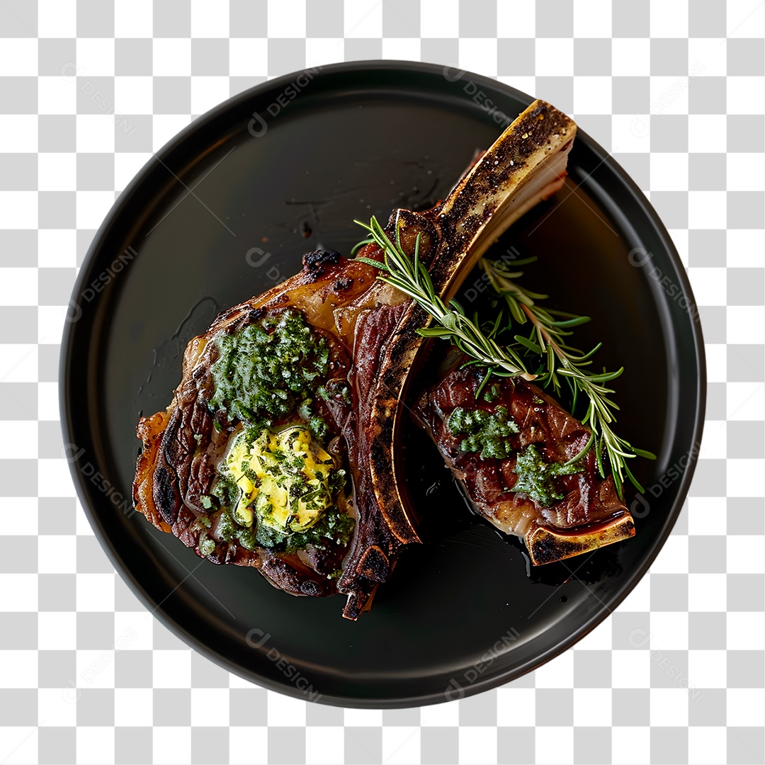 Prato de Chuleta PNG Transparente