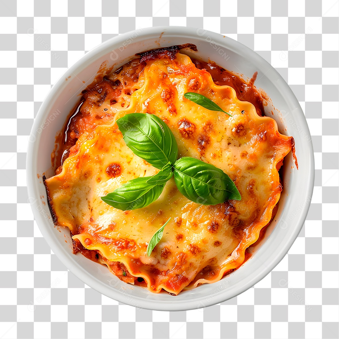 Tigela de Lasanha PNG Transparente