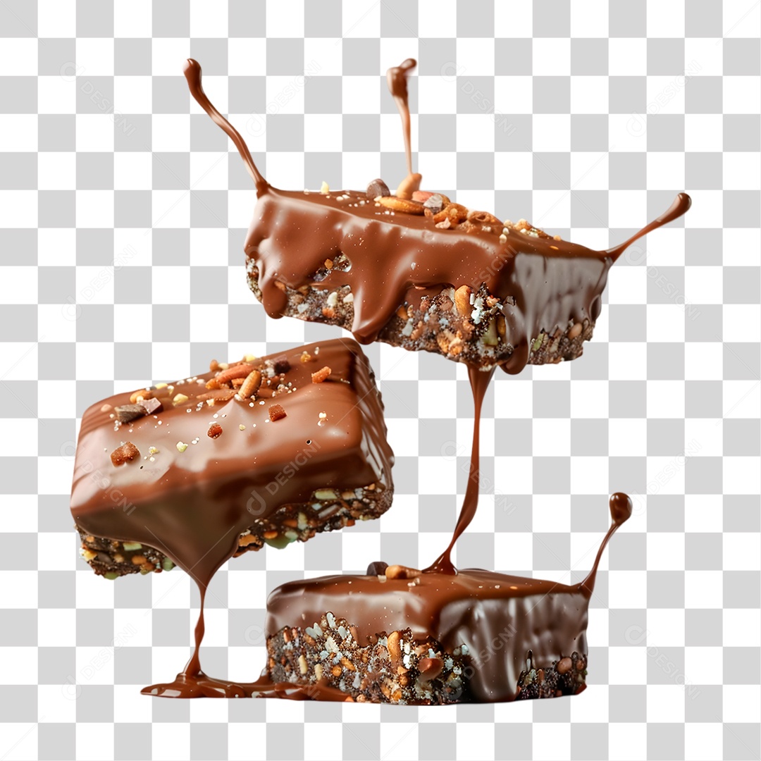 Bolo de Chocolate PNG Transparente