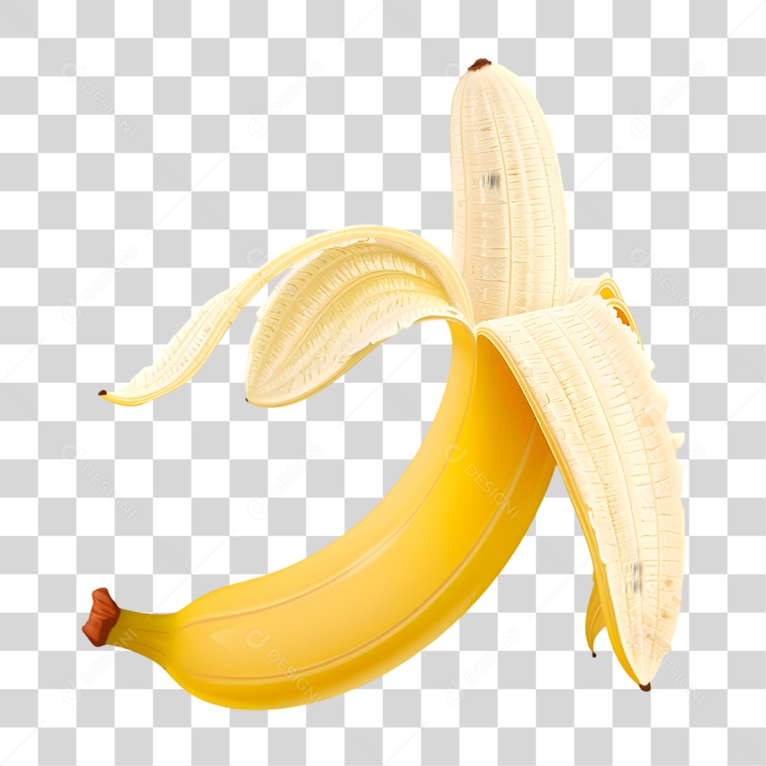 Banana Madura PNG Transparente