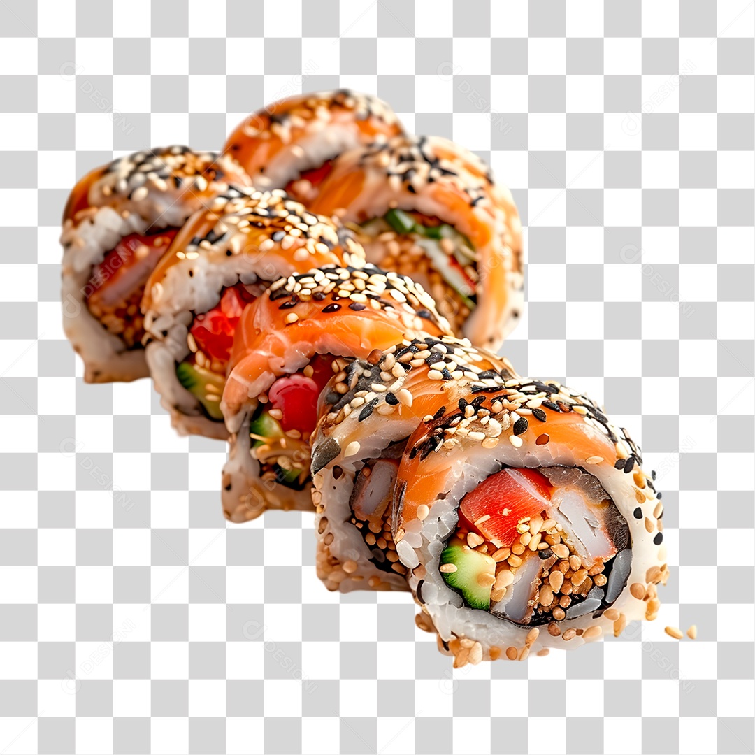 Rolinhos Califórnia PNG Transparente