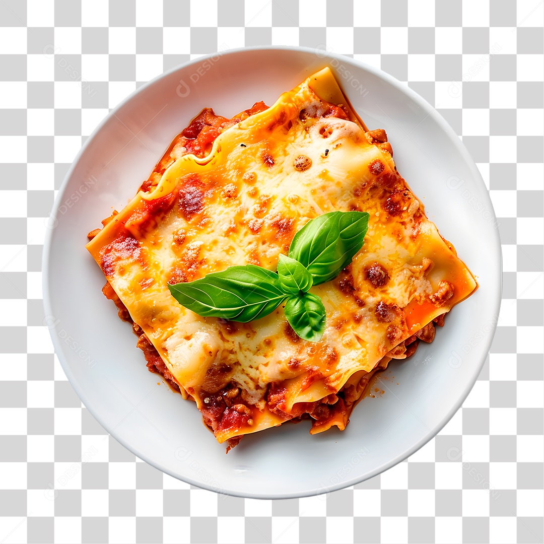 Prato de Lasanha PNG Transparente