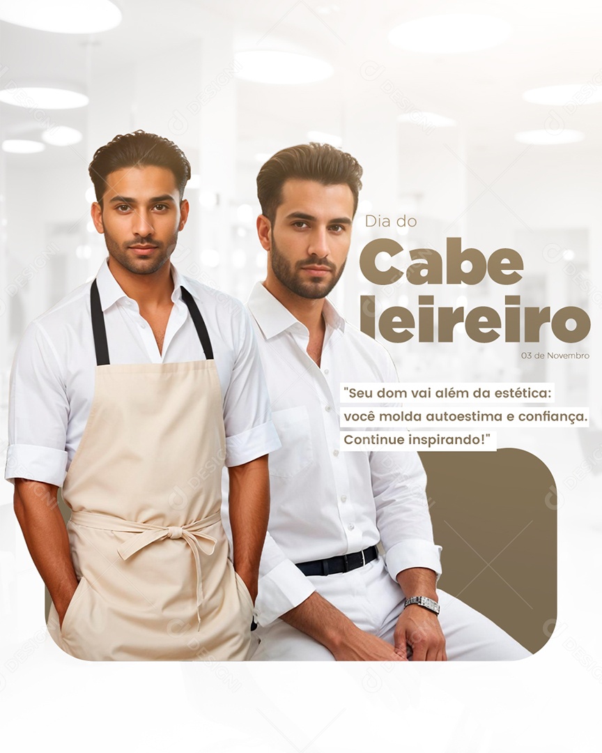 Dia do Cabelereiro 19 de Janeiro Social Media PSD Editável