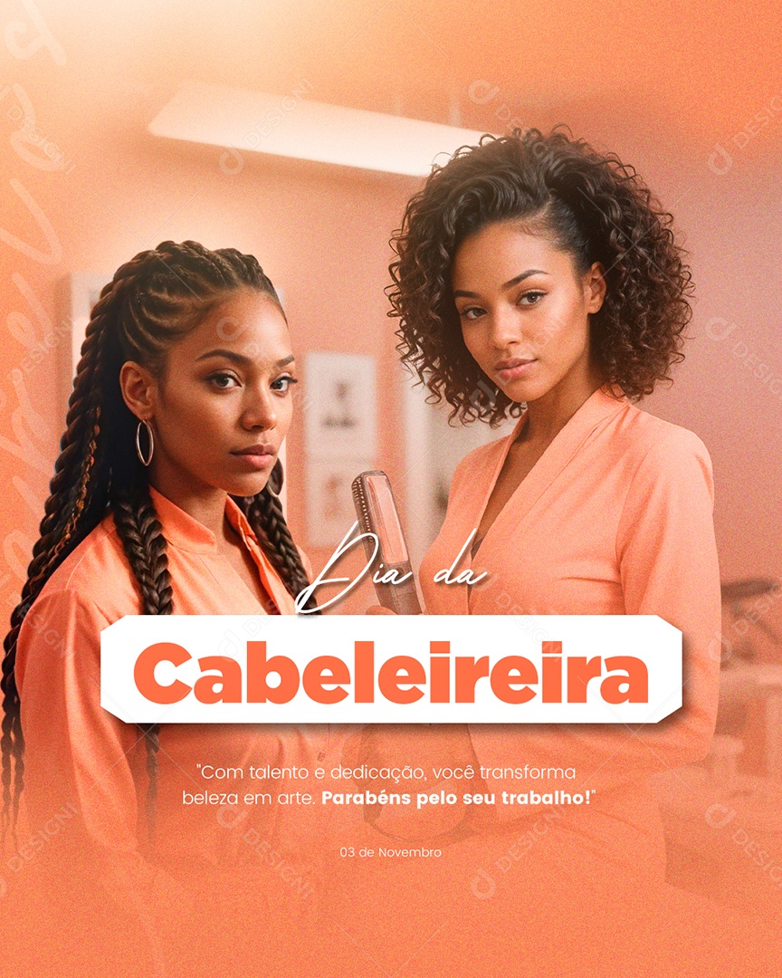 Dia do Cabeleireira 19 de Janeiro Social Media PSD Editável