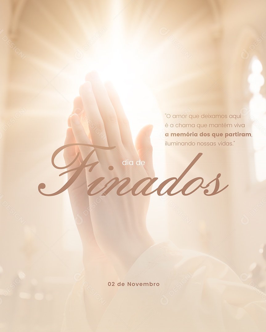 Social Media Dia de Finados 02 de Novembro A Vida Perde PSD Editável