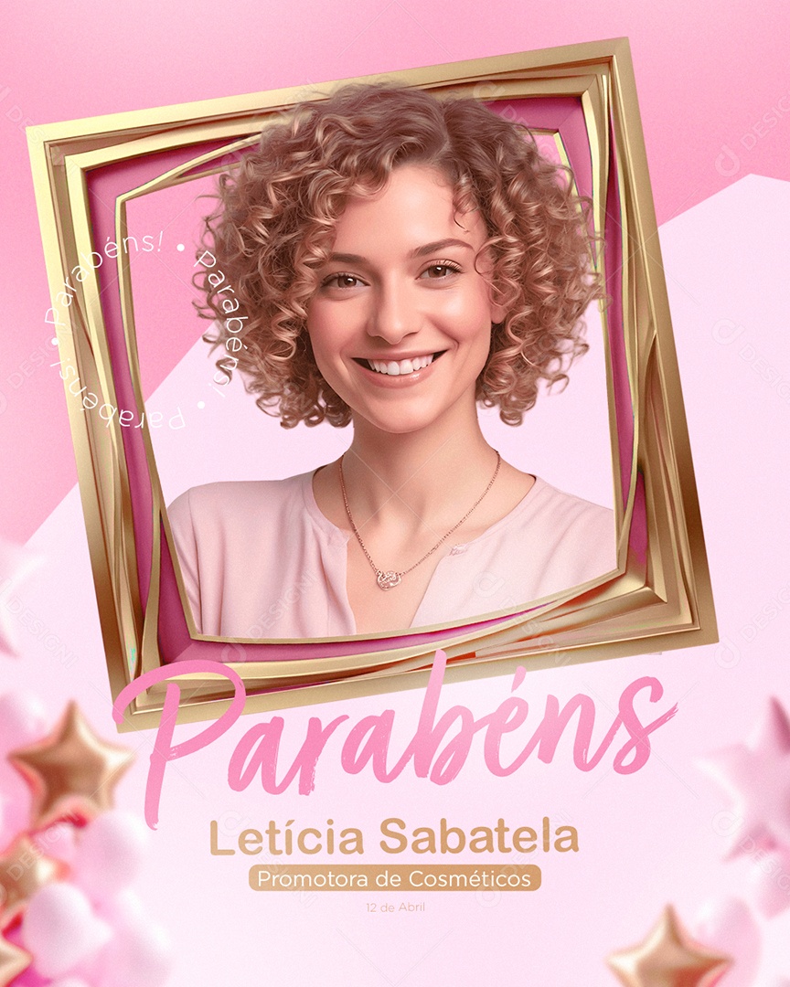 Parabéns Letícia Sabatela Social Media PSD Editável