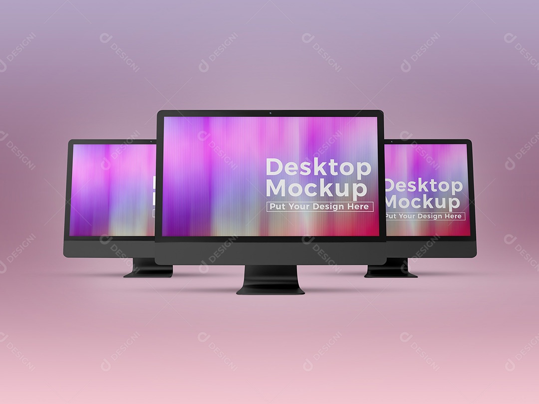 Computador Mockup PSD Editável