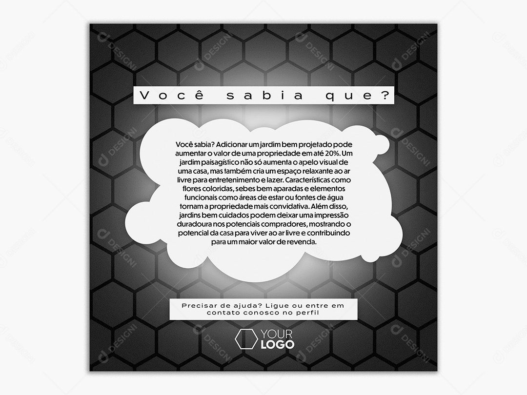 Post Social Media Templat PSD Editável