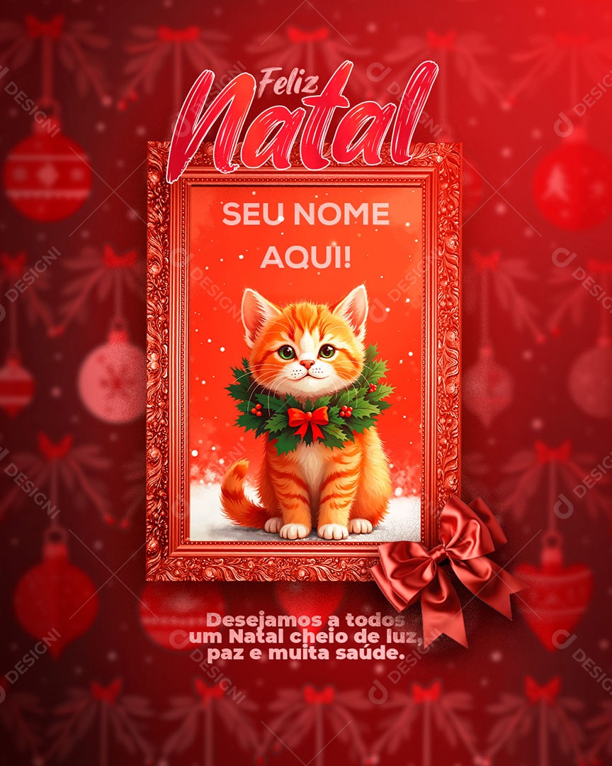 POST DE NATAL PSD EDITÁVEL