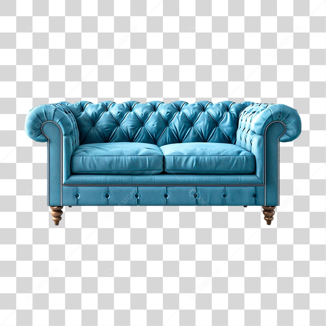 Sofá de Couro PNG Transparente
