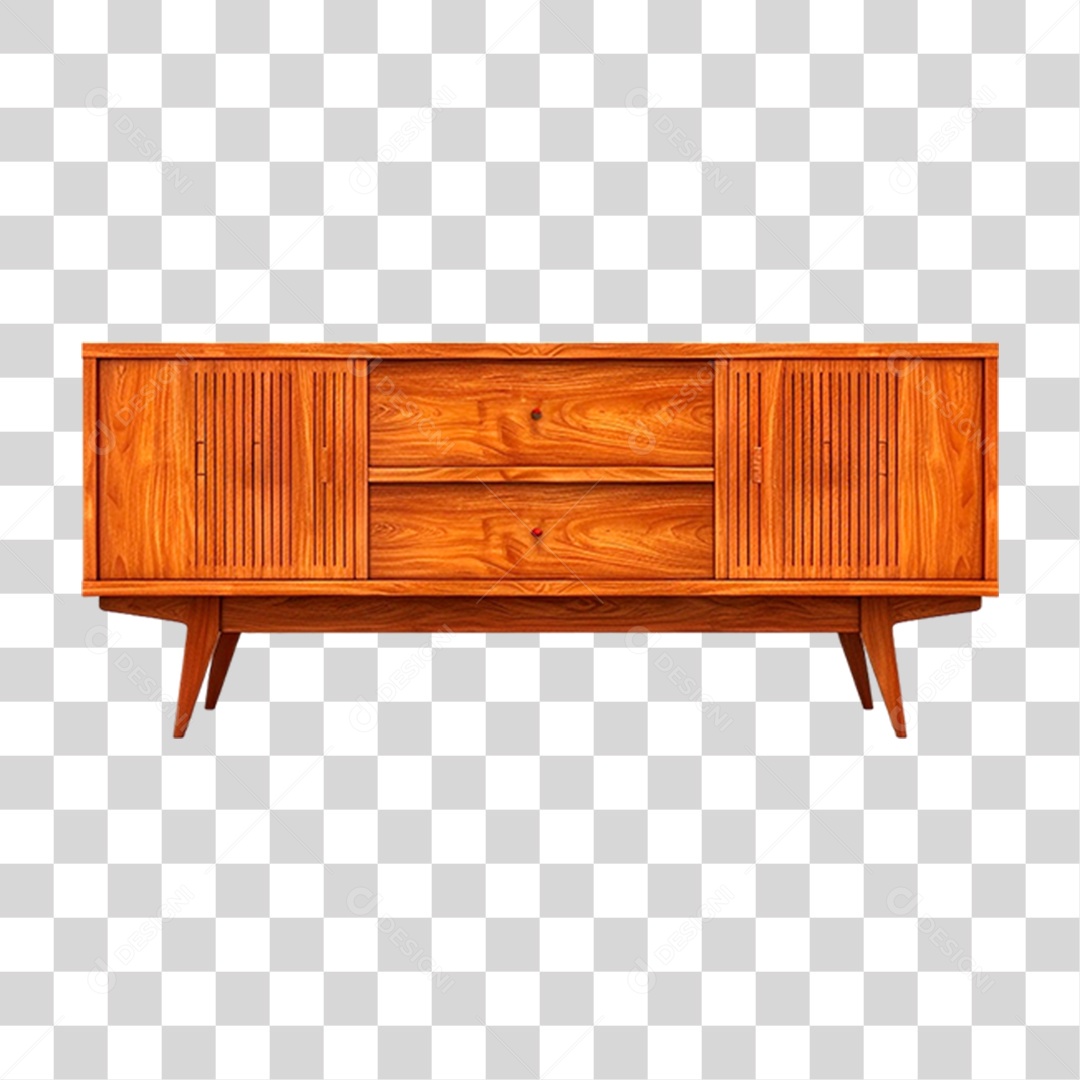 Rack de Madeira PNG Transparente