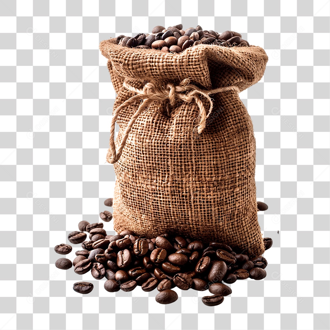 Saco de Café PNG Transparente