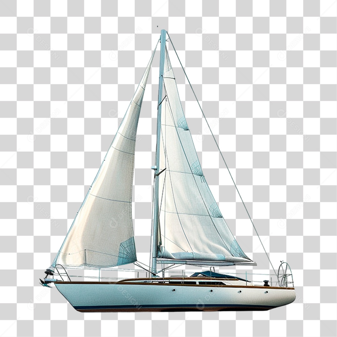 Veleiro de Madeira PNG Transparente