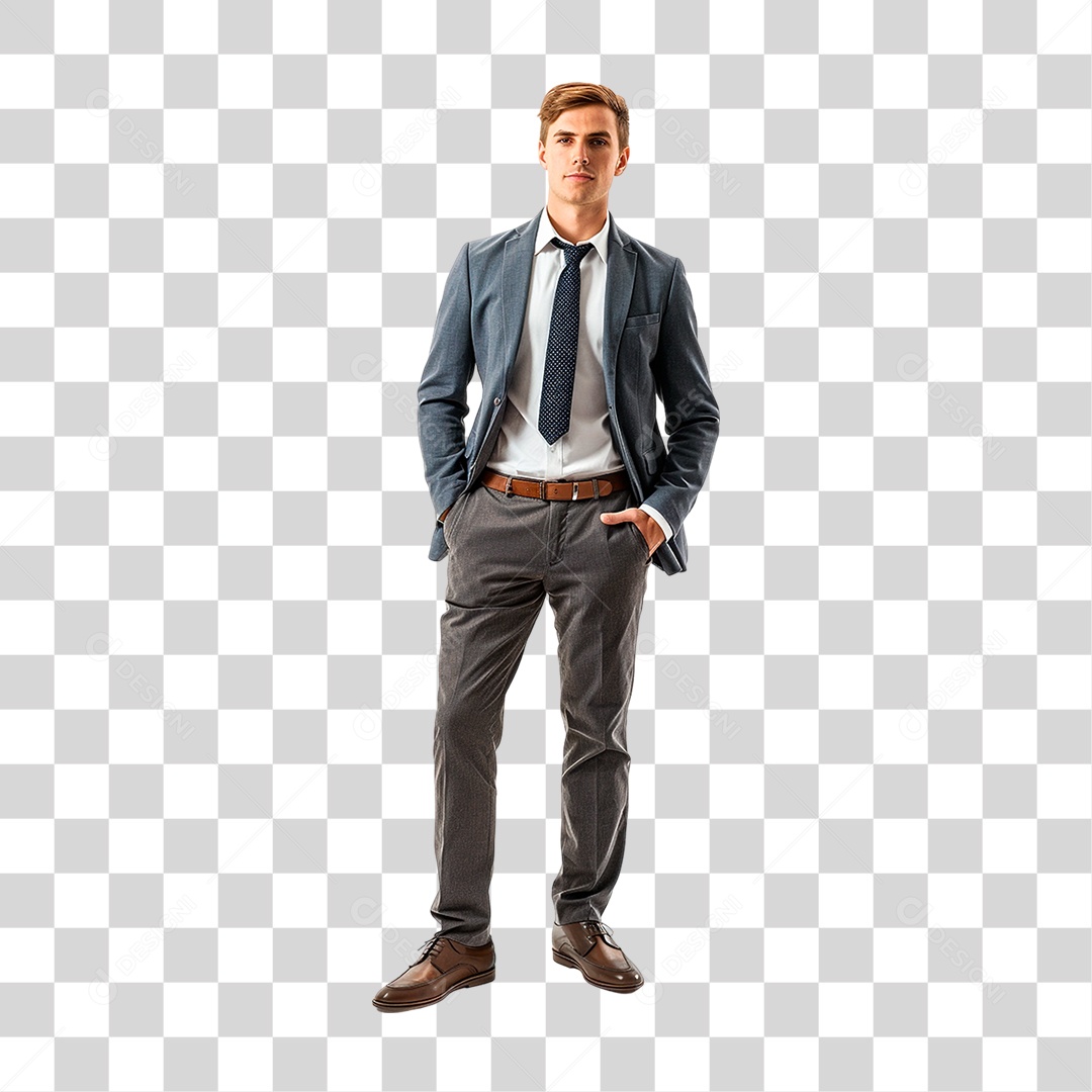 Homem de Terno PNG Transparente