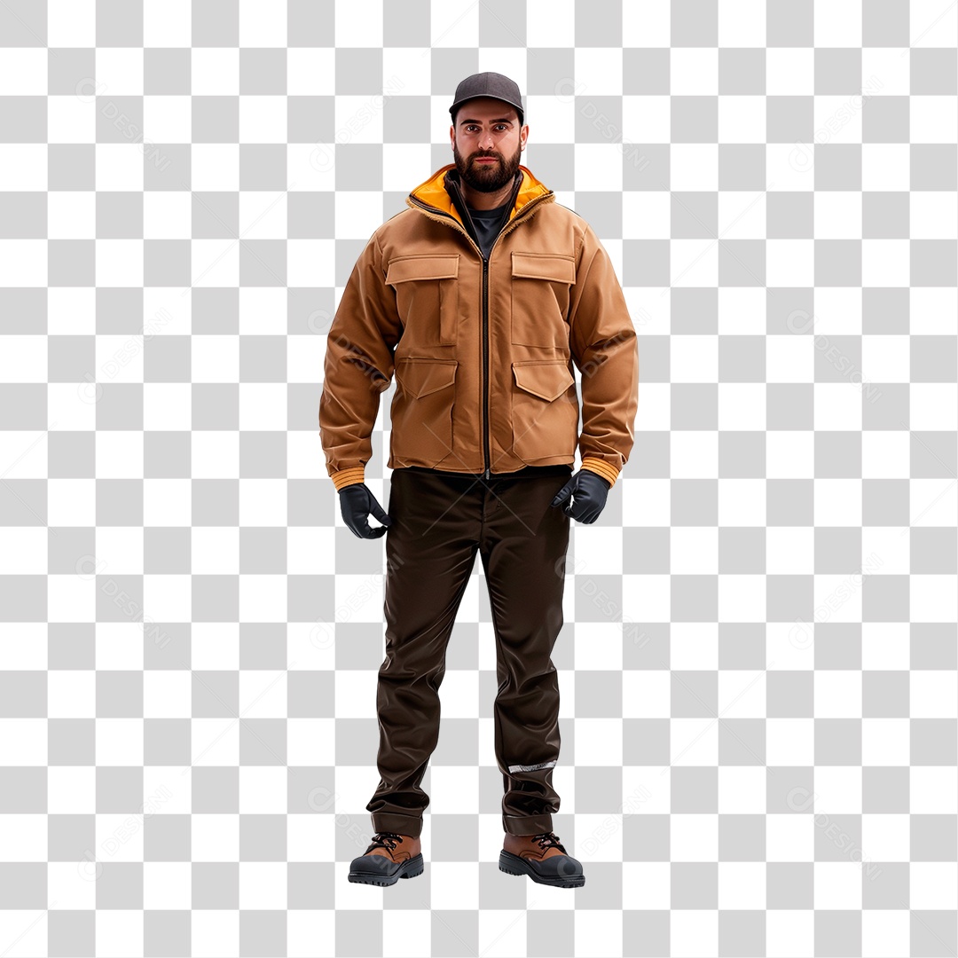 Entregador PNG Transparente