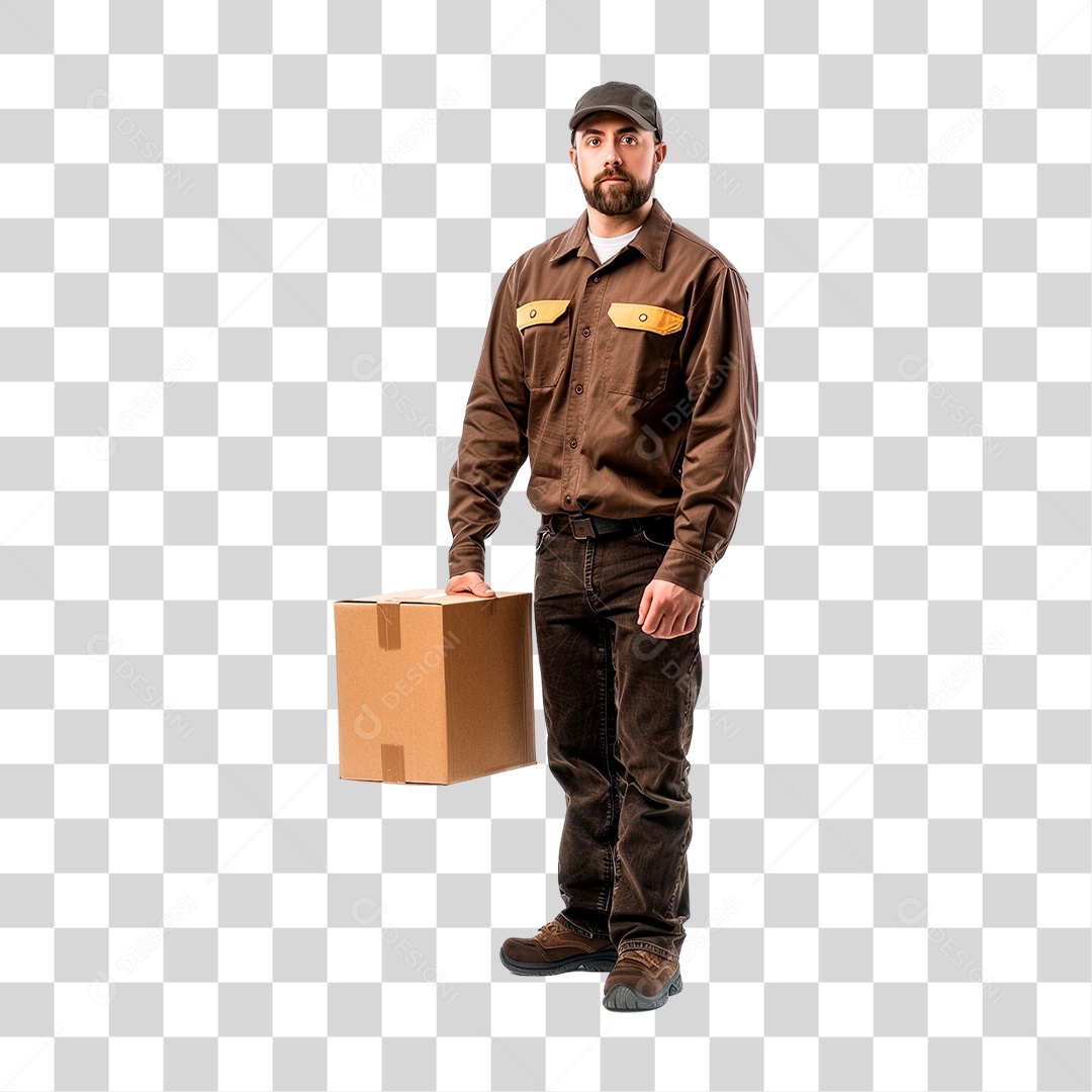 Entregador PNG Transparente