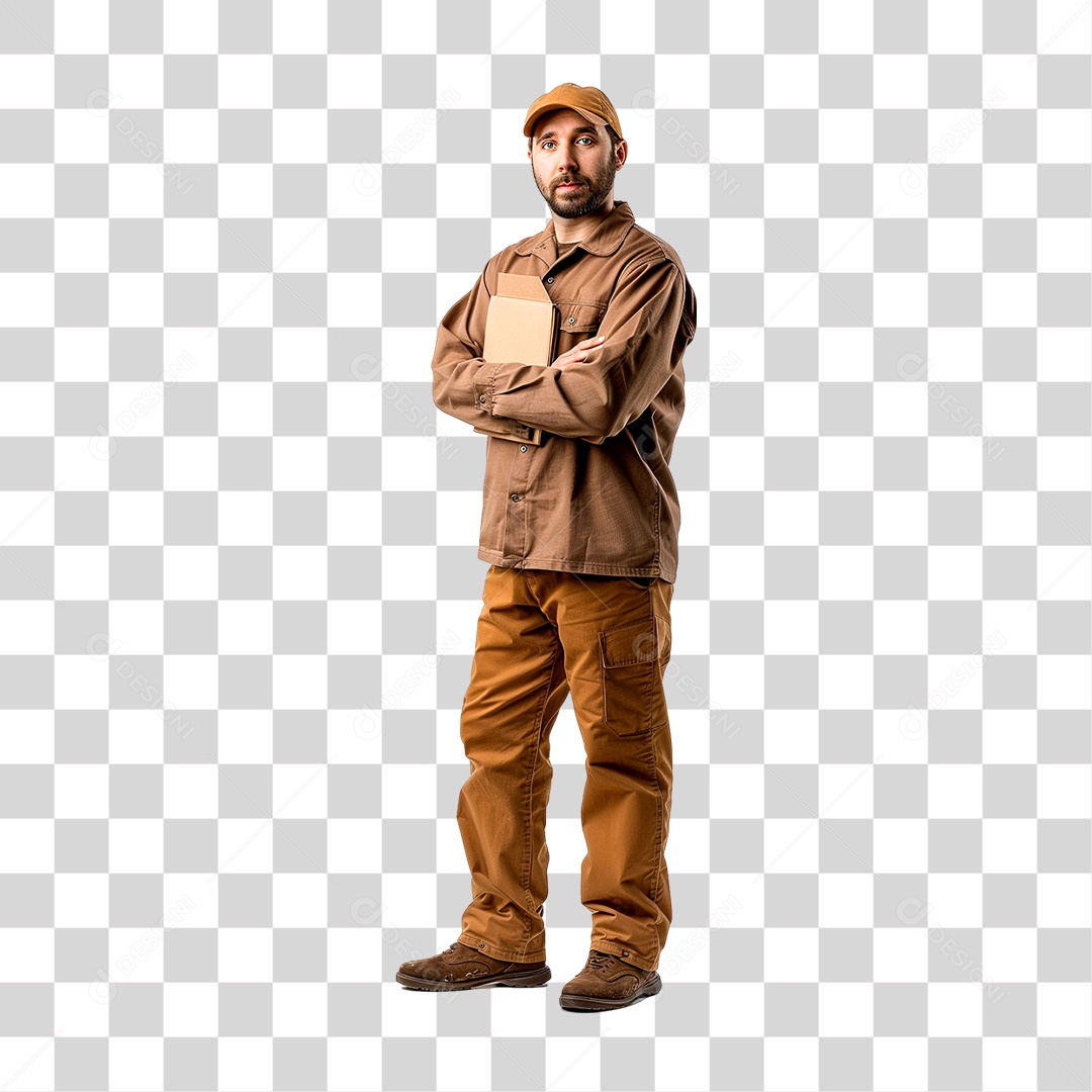 Entregador PNG Transparente