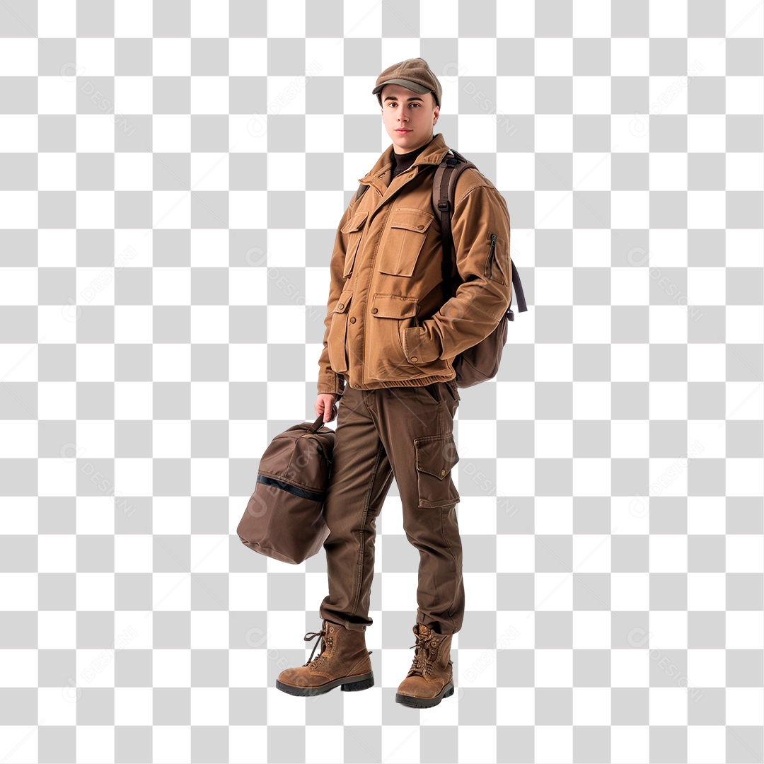 Entregador PNG Transparente