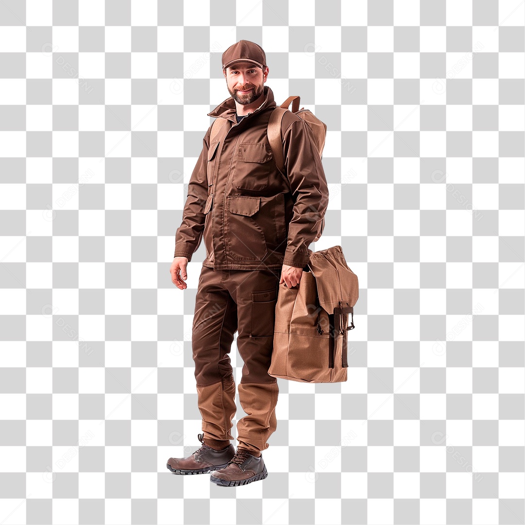 Entregador PNG Transparente