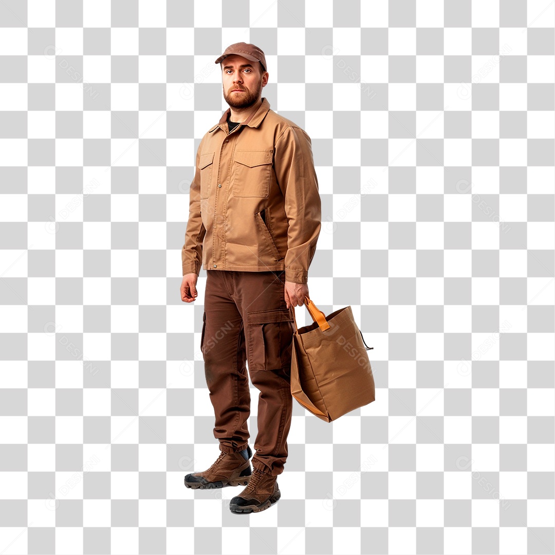 Entregador PNG Transparente