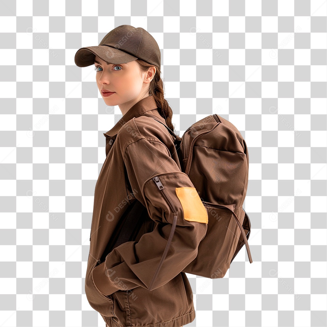 Entregadora PNG Transparente